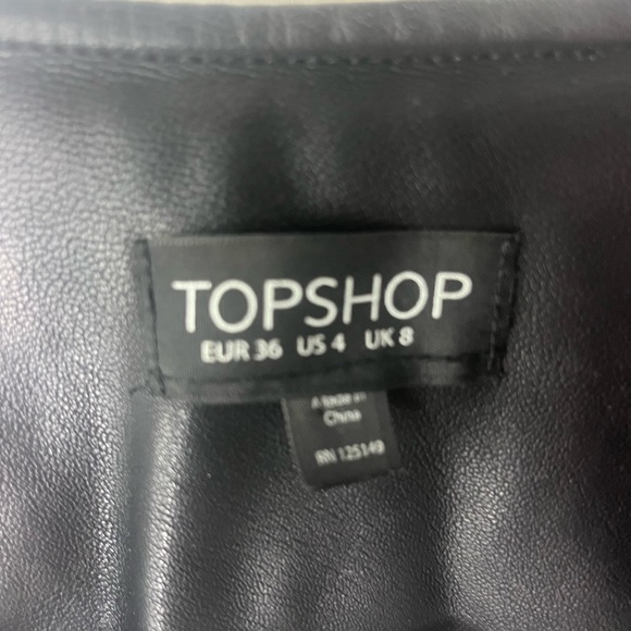 Topshop faux leather jacket - Picture 4 of 4